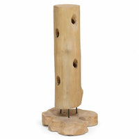 Casier à vin sculptural L'Arbre en bois dur et fer, 8 bouteilles, fond blanc