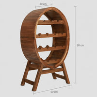 Dimensions du casier à vin La Barrique, 55 x 30 x 90 cm